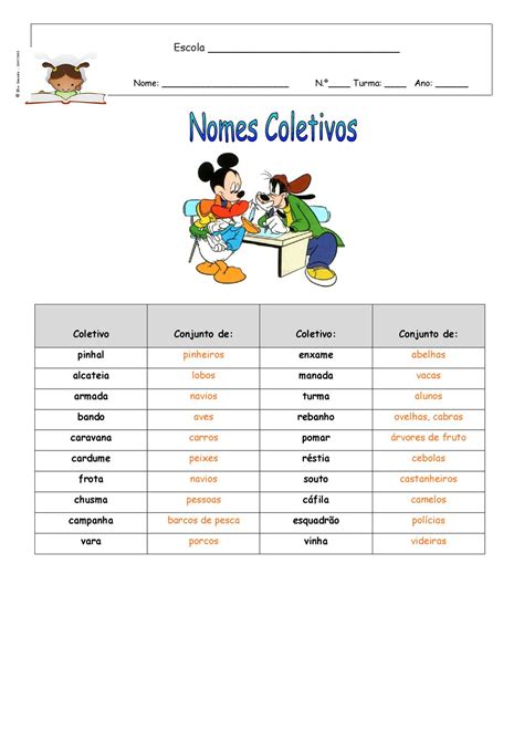 nomes comuns coletivos